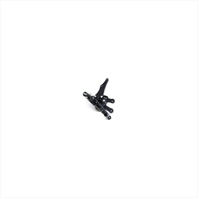 バイクパーツ ステップアールアンドジー 可変レーシングステップキット ブラックRG-RSET06BK 4571381459252GSX-R600/750 L1-L5