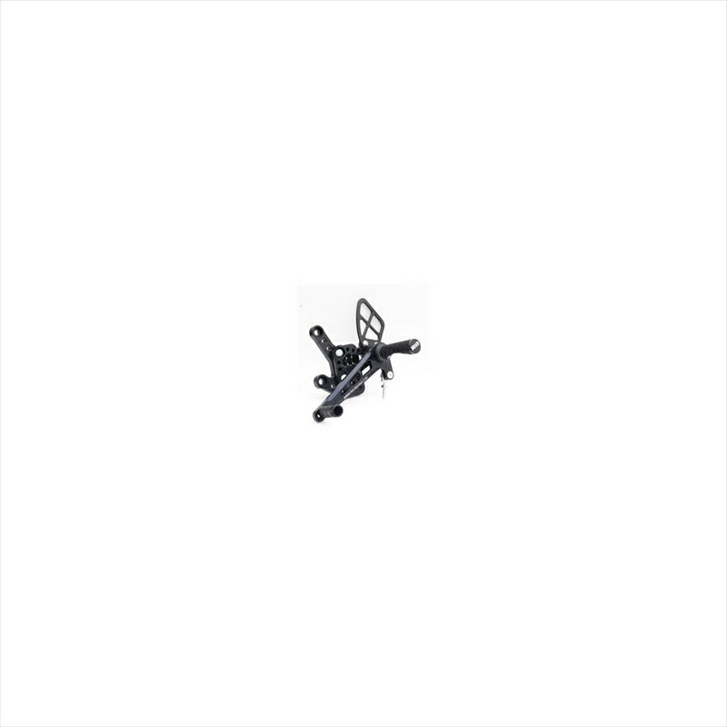 バイクパーツ ステップアールアンドジー 可変レーシングステップキット ブラックRG-RSET07BK 4571381459269ZX-10R 11-15