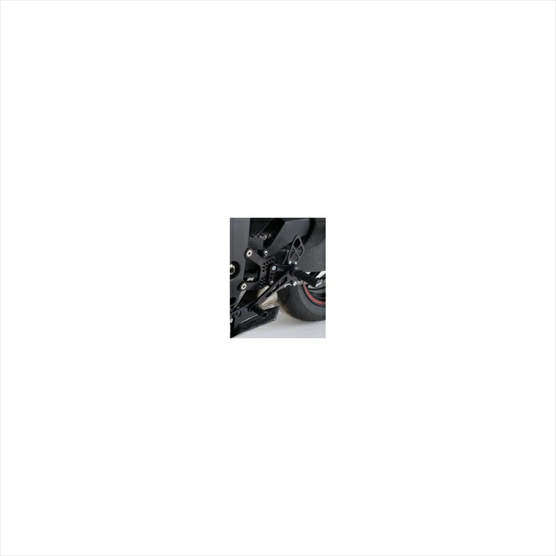バイクパーツ ステップアールアンドジー 可変レーシングステップキット ブラックRG-RSET18BK 4571381485978ZX-6R 05-12/ZX-6R 636 13-(ABS不可)