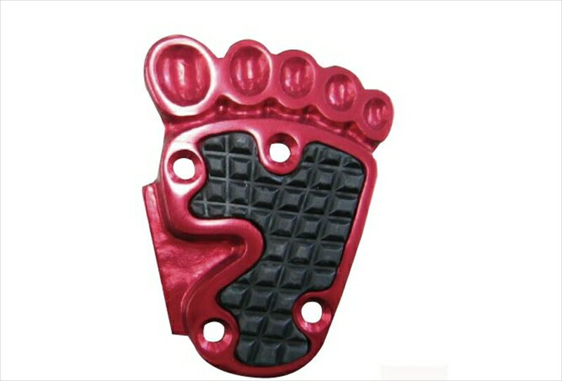 バイクパーツ ステップマッドマックス 足型ペダルカバー16-4701R 4571353492744レッド