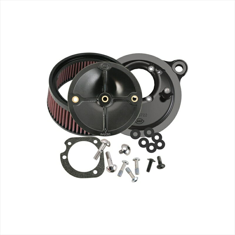 バイクパーツエスアンドエスサイクル S＆S ステルス エアクリーナーキット カバーナシ ツインカム ケーブル2本引 99-17170-0060 4548916711727