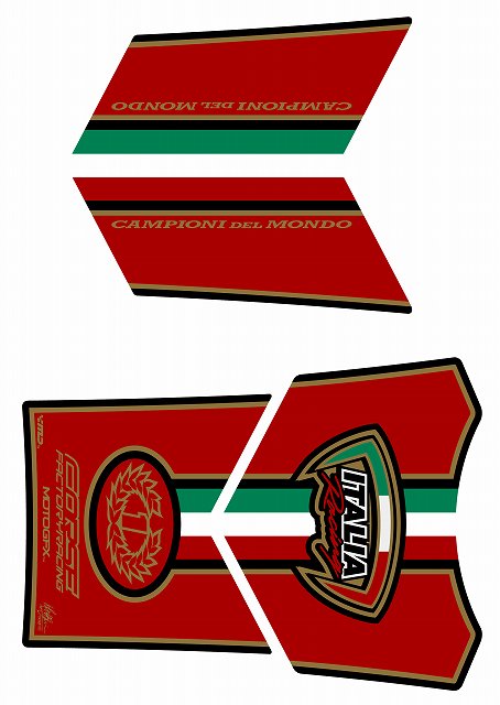 バイクパーツ 外装モトグラフィックス タンクパッド RED MT-TD008RE 4580041213974DUCATI MONSTER