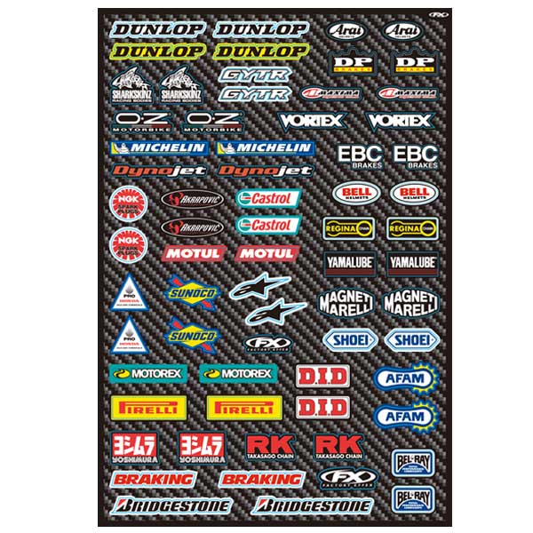 バイク用品 アクセサリーFACTORY EFFEX ファクトリーFX ステッカーキット STREET MICRO SPONSORFX15-68002 4548664933266取寄品