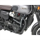バイクパーツHEPCO&BECKER(ヘプコアンドベッカー) エンジンガード ブラック 5017559 00 014549950935919Bonneville T100/Black 17-25