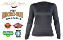 バイク用品 ウェアHOTCHILLYS ホットチリーズ マイクロエリートシャモア クルーネックシャツ レディース ブラック XS37550 6149960634...