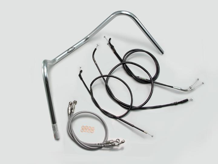 バイク用品 ハンドルハリケーン HURRICANE 300ドロップエンド ハンドルSETH707-014C 4936887973389取寄品