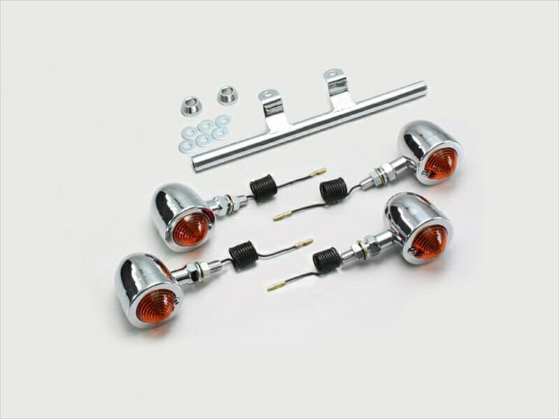 【5日前後で発送】 バイク用品 電装系ハリケーン HURRICANE ブレットウインカーkit ステムマウントHA5519-01 4936887642100取寄品