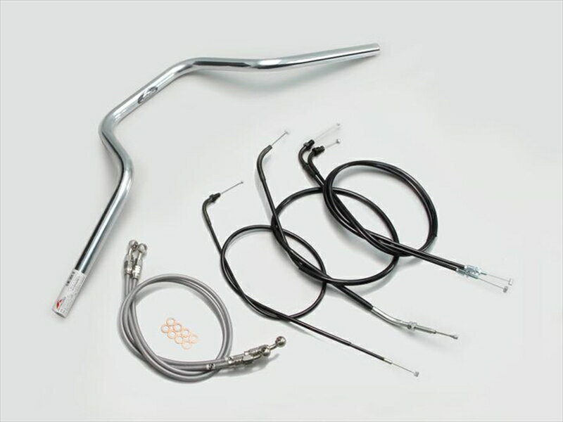 バイク用品 ハンドルハリケーン HURRICANE ヨーロピアン4型 ハンドルSETH010-073C 4936887174397取寄品