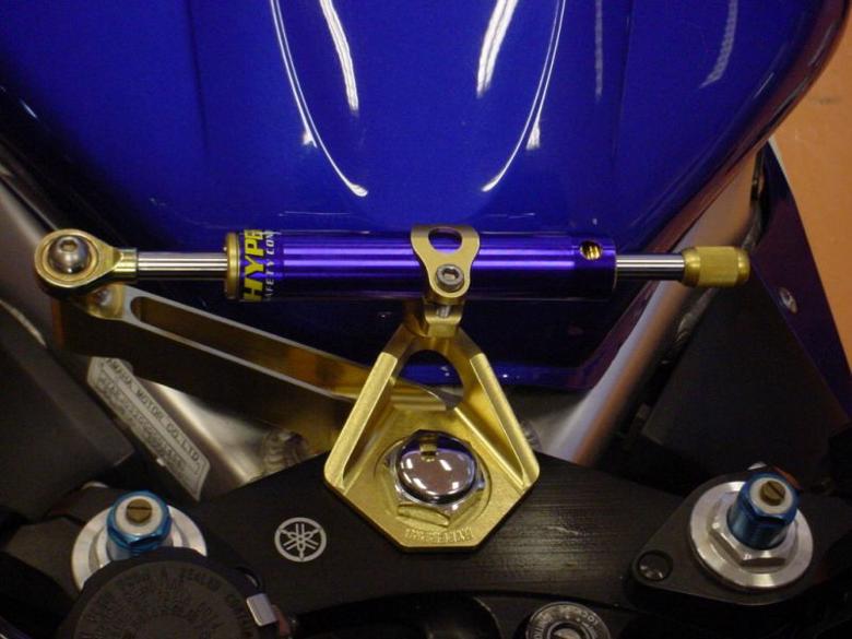 バイク用品 ハンドルHYPERPRO ハイパープロ CNCステダンステーSET 75mm GLD YZF-R6...