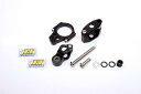 バイク用品 ハンドルHYPERPRO ハイパープロ CNCステダンステーSET 120mm BLK HARLEY SPORTSTER XL1200 04-13 ...