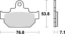 581HF ブレーキパッド SBS セラミック エスビーエス