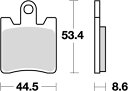 【5日前後で発送】 バイク用品 ブレーキ クラッチKITACO キタコ SBSブレーキパッド 740HS SKYWAVE250 400777-0740020 4...