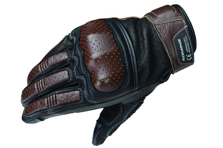 【5日前後で発送】 バイク用品 ウェア グローブコミネ GK-217 CEプロテクトレザーグローブ BRW ＃2XLKOMINE 06-217 取寄品