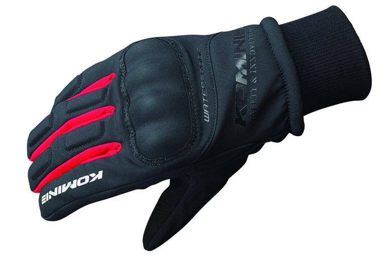 【5日前後で発送】バイク用品 ウェア グローブコミネ GK-816 WP プロテクトWグローブ BLK RED ＃3XLKOMINE 06-816