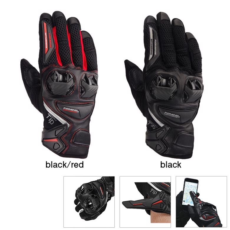 【5日前後で発送】 バイク用品 ウェア グローブコミネ GK-234 Pレザーメッシュグローブ BLK ＃LKOMINE 06-234 取寄品