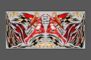 バイク用品 アクセサリーPLOT プロト デカール 刀ガール RED L 汎用 RED LサイズPDK101R-L 4548916469826