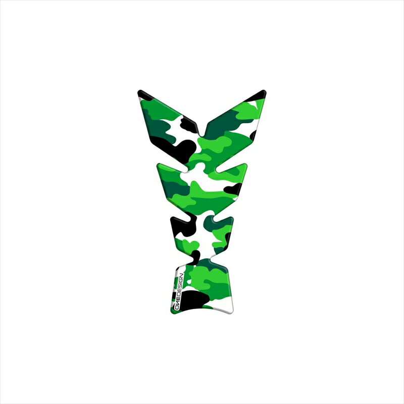 バイクパーツ 外装ワンデザイン タンクパッド ソフト カモフラ グリーンCGAN105P 4549950280767214x123mm