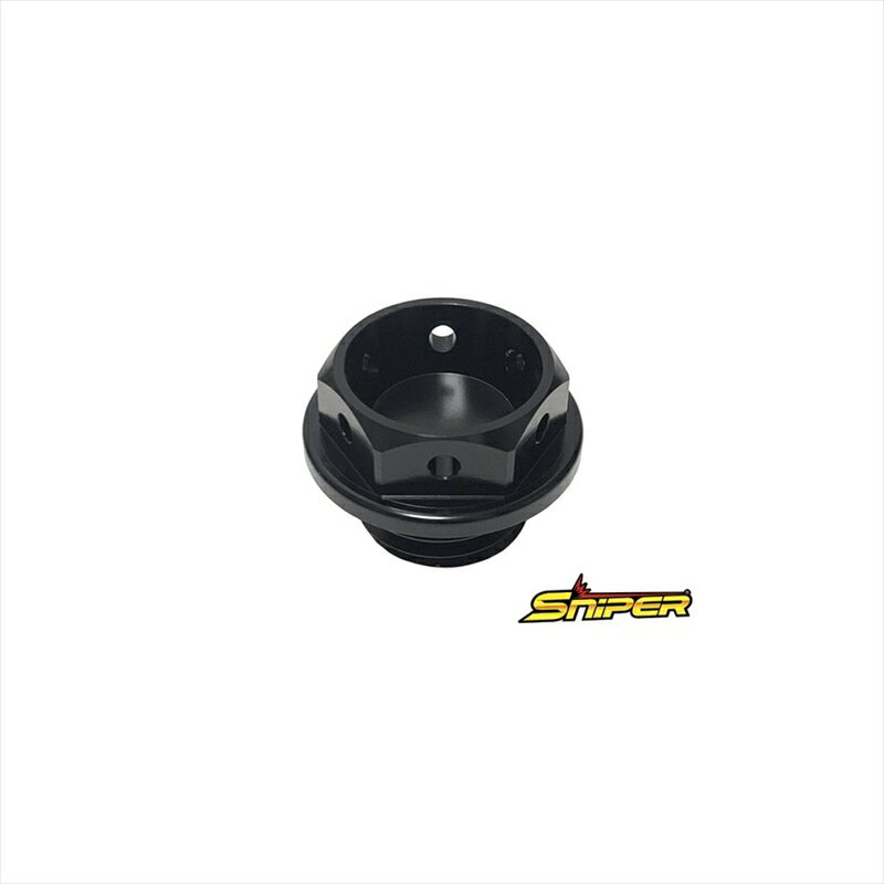 バイクパーツ スナイパー オイルフィラーキャップ 黒SP0098BK 4589993472668M20 x P2.5 汎用