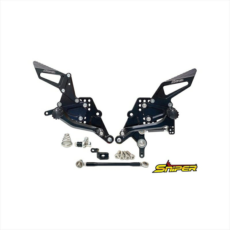 バイクパーツ ステップスナイパー バックステップ ブラック レース SP0117SBK 4589993473559CBR250RR 17-19/20クイックシフター非装着車