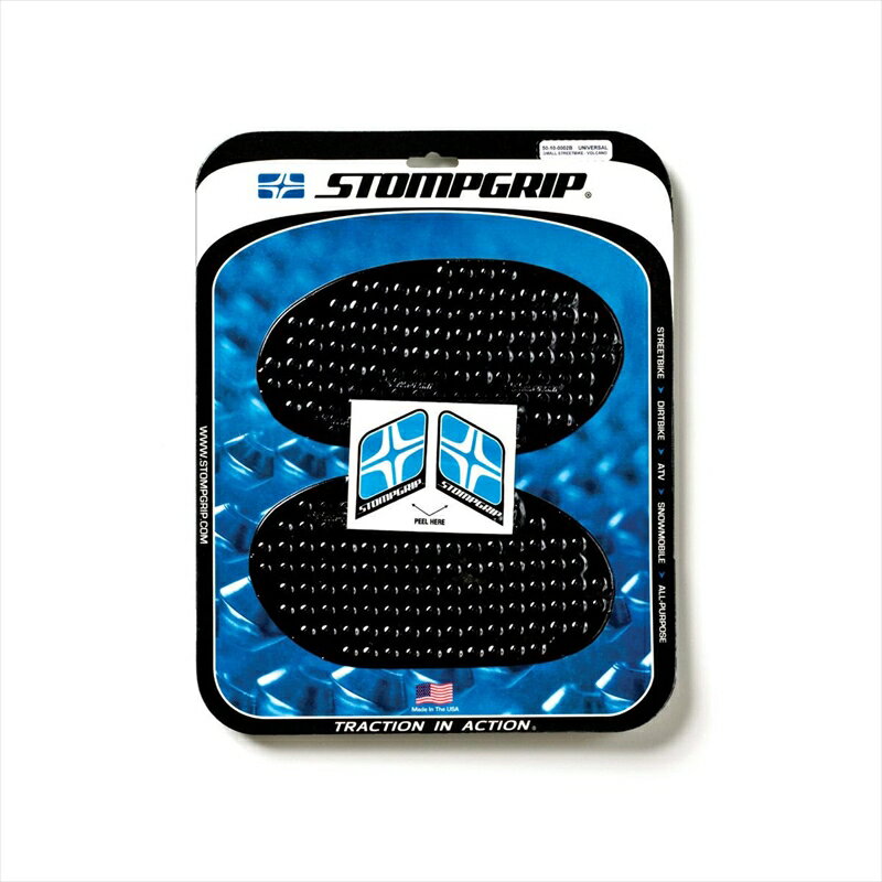 バイクパーツ 外装ストンプグリップ トラクションパッドタンクキット ブラック 55-10003B 4548664029129VOLCANO 汎用 スモール(12x22.2cm)