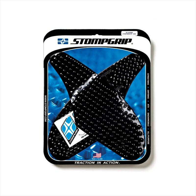 バイクパーツ 外装ストンプグリップ トラクションパッドタンクキット ブラック55-10-0030B 4548664029525VOLCANO ZX-10R 04-07