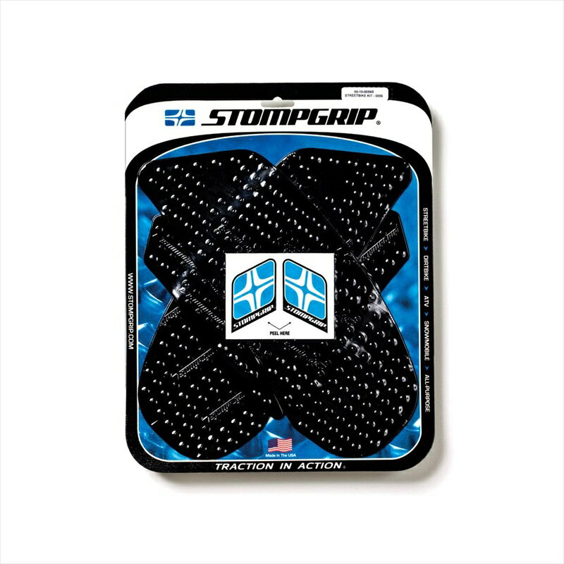 バイクパーツ 外装ストンプグリップ トラクションパッドタンクキット ブラック55-10-0056B 4548664029693VOLCANO GSXR1000 09-16