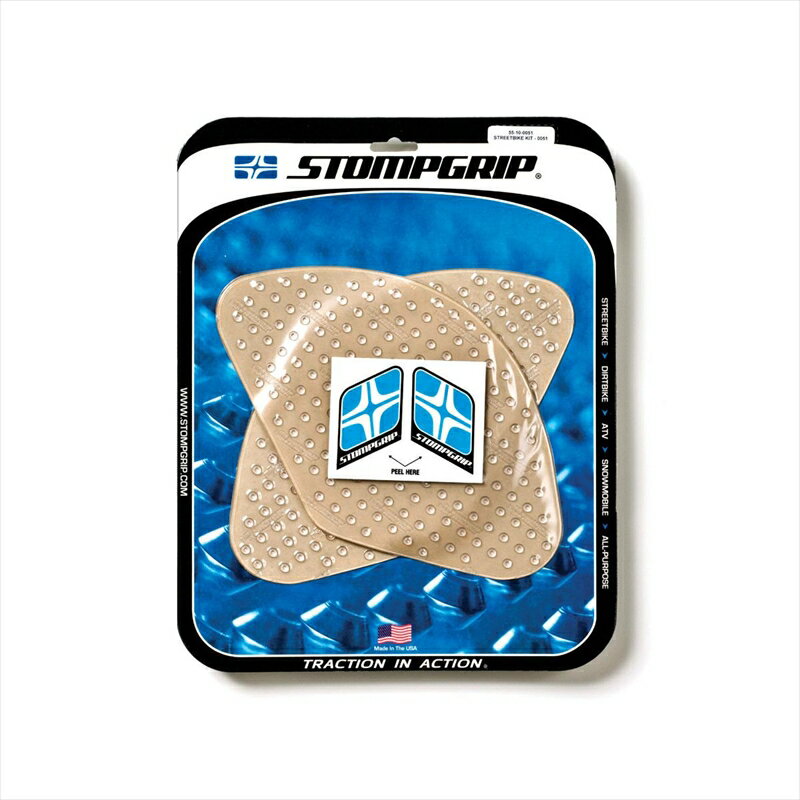 バイクパーツ 外装ストンプグリップ トラクションパッドタンクキット クリア55-10-0051C 4548664029778VOLCANO SV650 03-15 SV1000 03-07