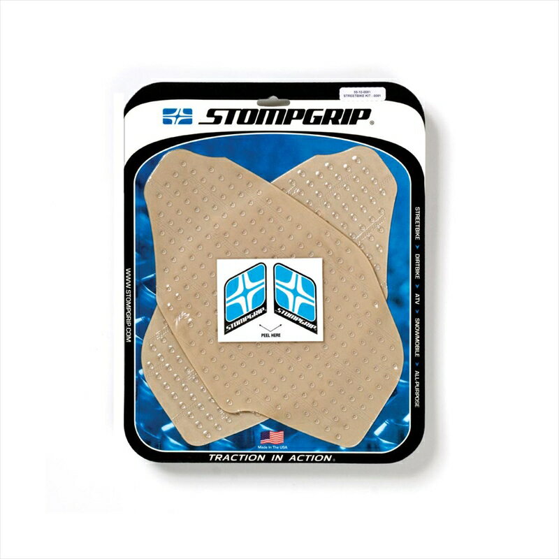 バイクパーツ 外装ストンプグリップ トラクションパッドタンクキット クリア 55-10-0081C 4548664030156VOLCANO K1200S 05-08/K1300S 09-16