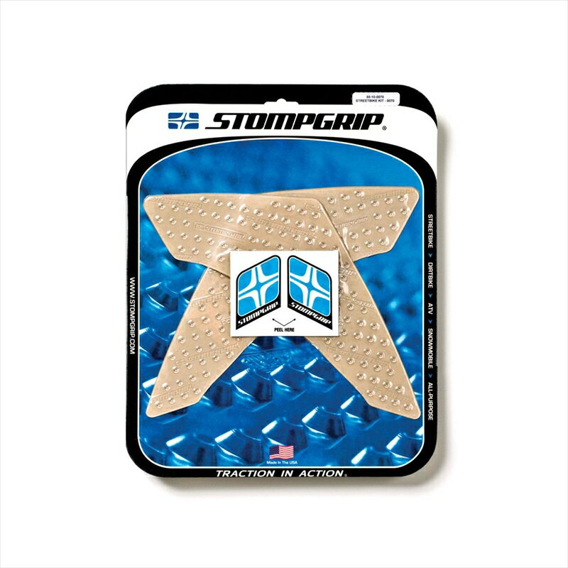 バイクパーツ 外装ストンプグリップ トラクションパッドタンクキット クリア55-10-0070C 4548664918287..