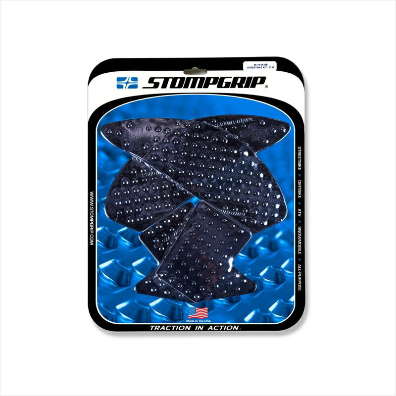 バイクパーツ 外装ストンプグリップ トラクションパッドタンクキット ブラック55-10-0138B 4549950009153VOLCANO MT10 17-21