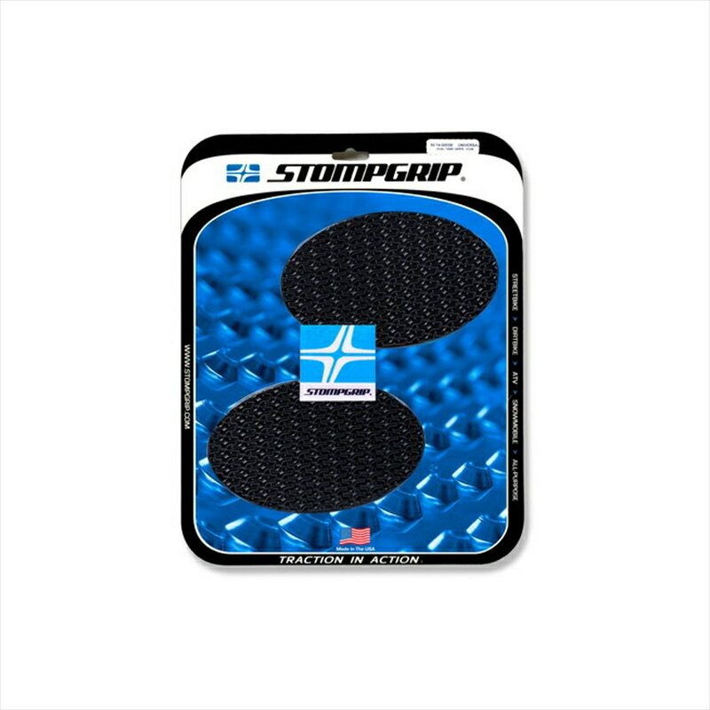 バイクパーツ 外装ストンプグリップ トラクションパッドタンクキット ブラック 50-14-0003B 4550255353599ICON 汎用 オーバル(10.8x17.1)x2