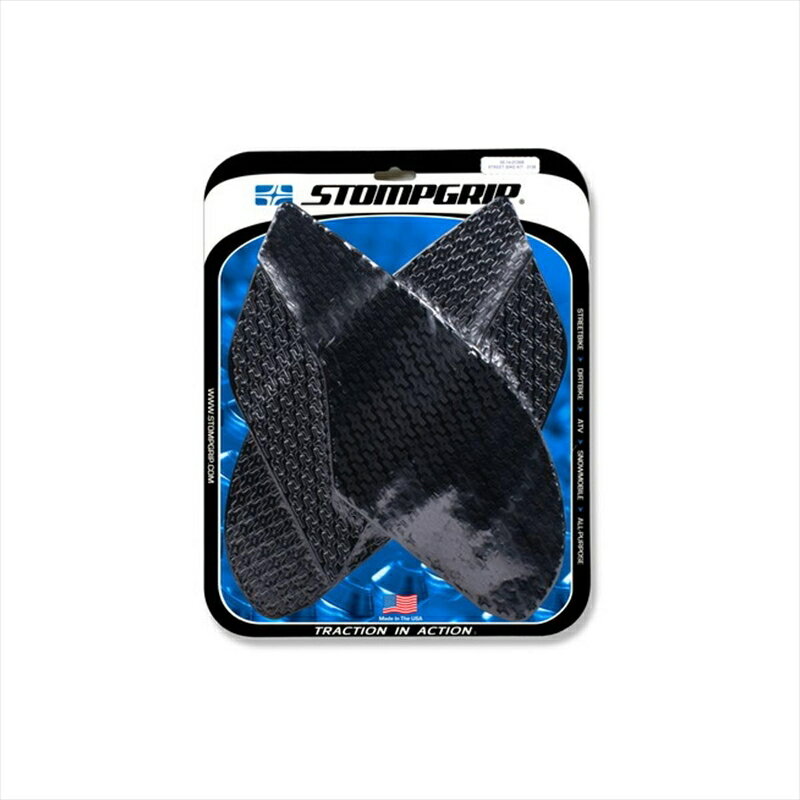 バイクパーツ 外装ストンプグリップ トラクションパッドタンクキット ブラック55-14-0136B 4550255353681ICON SV650 16-20