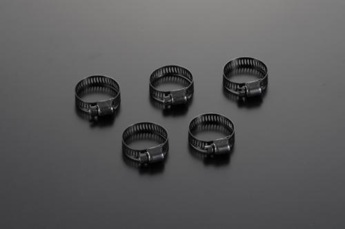 バイク用品 テラモト TERAMOTO ホースバンド ブラック 16-25 5個3115 4580305162697