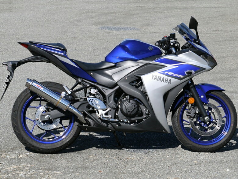 【RPM】【アールピーエム】 YAMAHA　YZF-R25 JBK-RG10J用　80D-RAPTOR 【SLIP-ON】 SUS/SUS 【政府認証】【6050D】 スリップオンマフラー