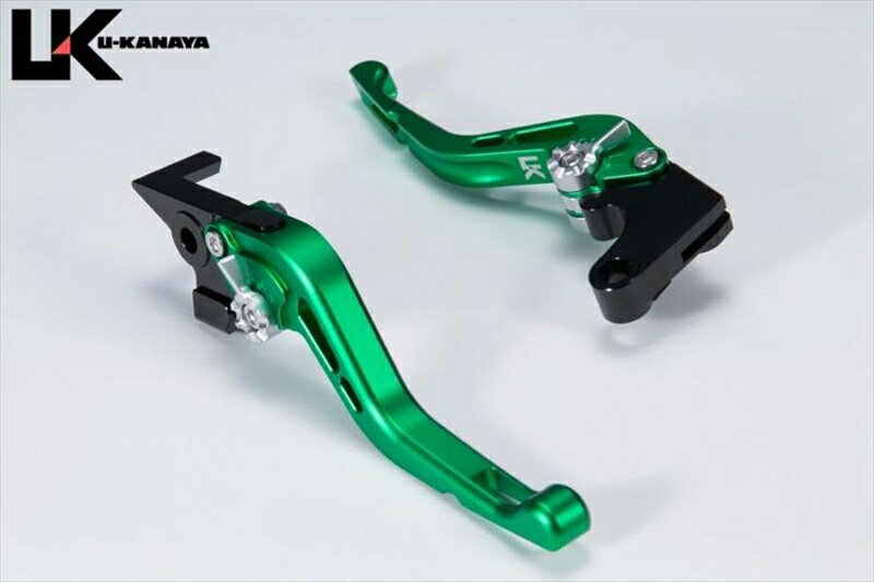 バイクパーツ ハンドルユーカナヤ レバーセット GPタイプ/ショート GN/BKSU018-021-0617 4550255738723(ツヤケシ) GSX-R1000 05-06