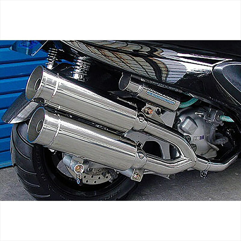 バイクパーツ マフラーウイルズウィン サイドバイサイドマフラー/バズーカー112-15-02 4547424382429MAJESTY250(5GM/SJ)