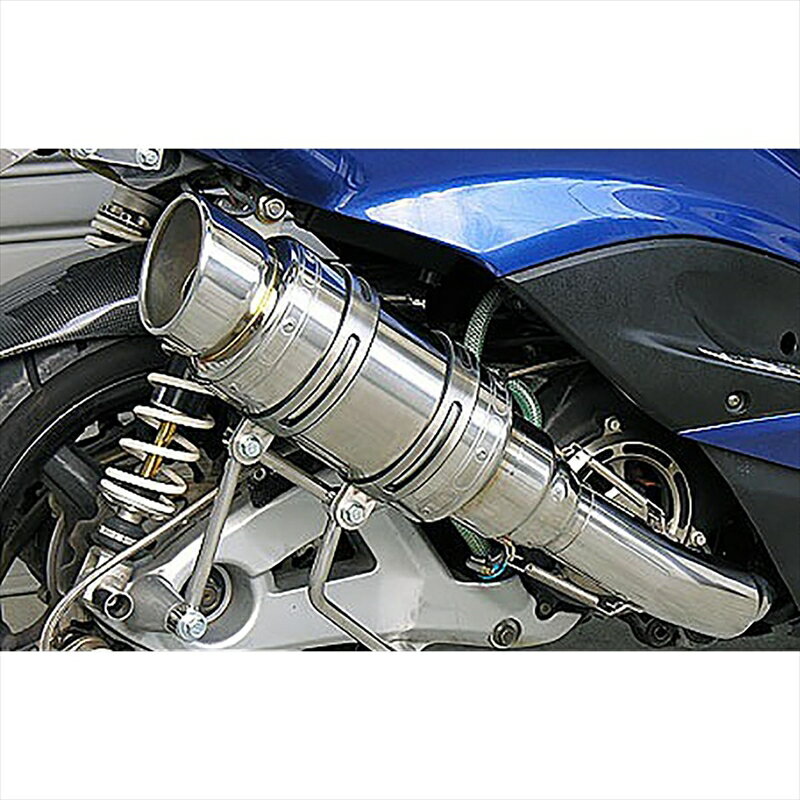 バイクパーツ マフラーウイルズウィン アトミックショートマフラー/ポッパー162-12-03 4547424695062シグナスX