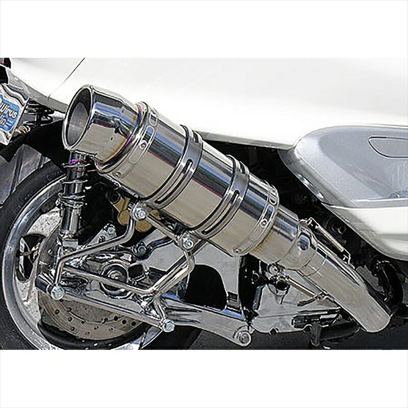 バイクパーツ マフラーウイルズウィン ビーストショートマフラー タイプS/POL313-17-11 4547567192190SKYWAVE250(CJ44/45/46)
