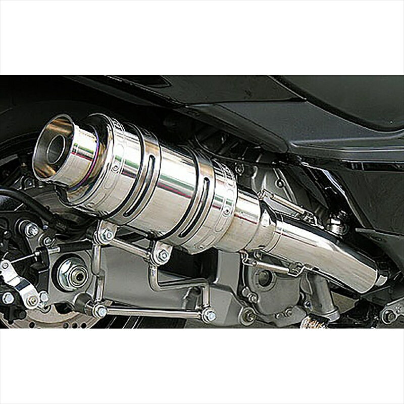 バイクパーツ マフラーウイルズウィン アトミックショートマフラー/バズーカー312-12-02 4547567249924SKYWAVE250(CJ44/45/46)