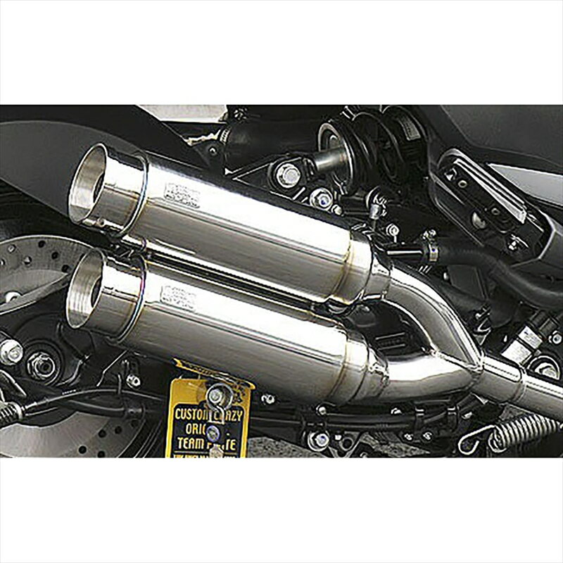 バイクパーツ マフラーウイルズウィン アトミックツインマフラー/バズーカー172-13-02 4547567450061MAJESTY250(4D9)