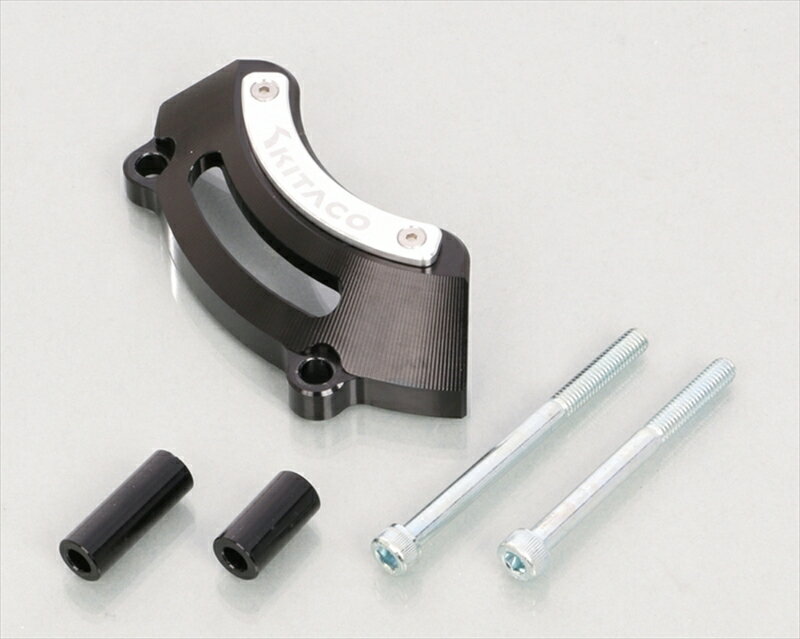 【5日前後で発送】 バイク用品 キタコ 左クランクケースガード ブラック シルバープレート モンキー125 JB03 307-1301550 499085212...