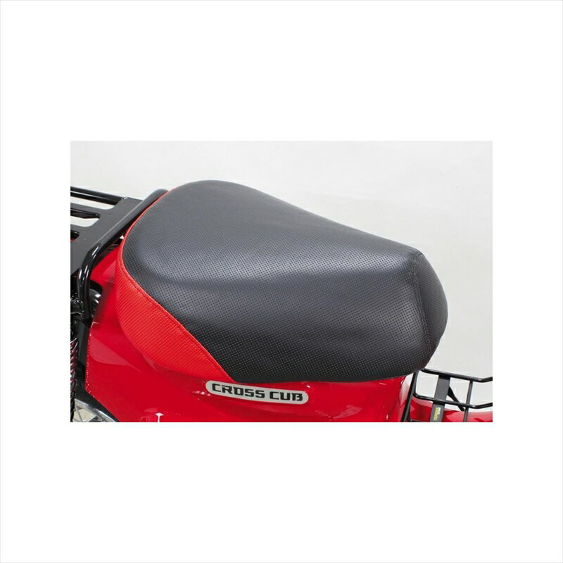 バイクパーツ 外装スペシャルパーツタケガワ クッションシートカバー ブラック/レッド 09-11-0187 4514162575277クロスカブ110(JA45)