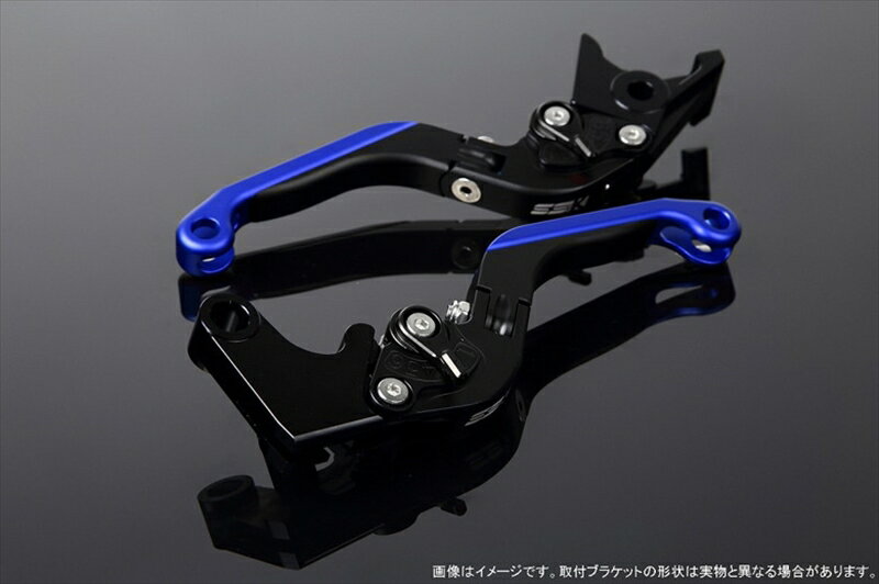 バイク用品 ハンドルエスエスケイ スピードラ アジャストレバー 可倒延長式 Mブラック/Mブラック/Mブルー CB1300SF SC40 00-02 SC40-1070001～ LVGM004BK-BKBE 4580540572855取寄品