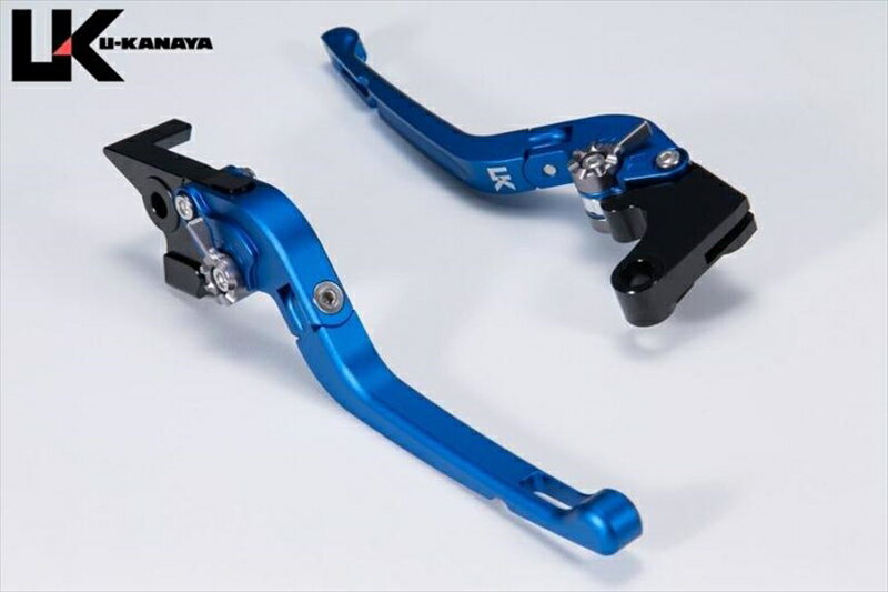 バイクパーツ ハンドルユーカナヤ レバーセット Rタイプ BL/SV SU060-130-0714 4550255649333(ツヤケシ) SF/ジクサー250/150(ED13N)