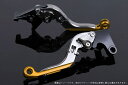 ハンドルエスエスケイ スピードラ アジャストレバー 可倒延長式 チタン/ブラック/ゴールド GSX1300R隼 99-07 GSX1400 01-07SU040...