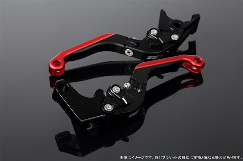 ハンドルエスエスケイ スピードラ アジャストレバー 可倒延長式 Mブラック/Mブラック/MレッドZX-6R 07-17 ZX-10R 06-15LVGM027BK-BKRD 4580540606659取寄品