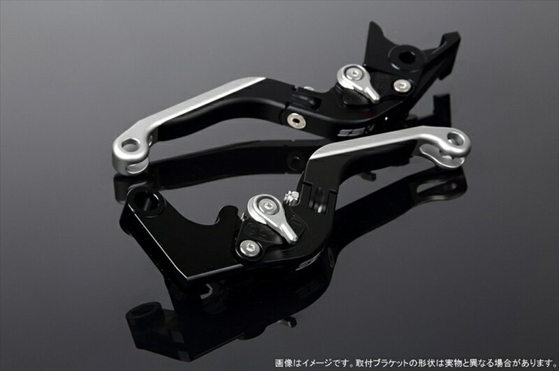 ハンドルエスエスケイ スピードラ アジャストレバー 可倒延長式 Mブラック/Mシルバー/MシルバーZX-6R 07-17 ZX-10R 06-15LVGM027BK-SRSR 4580540606697取寄品