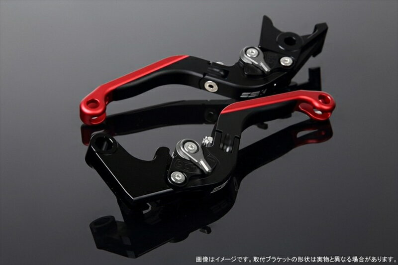 ハンドルエスエスケイ スピードラ アジャストレバー 可倒延長式 Mブラック/Mチタン/MレッドZX-6R 07-17 ZX-10R 06-15LVGM027BK-TMRD 4580540606864取寄品