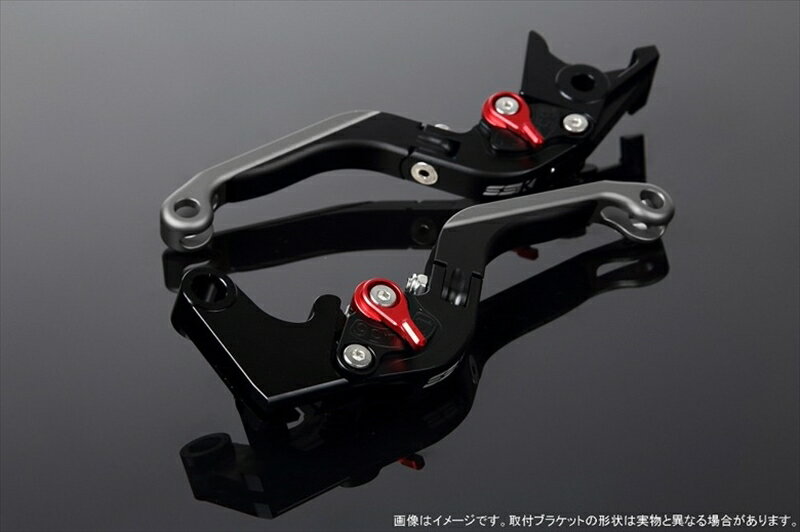 ハンドルエスエスケイ スピードラ アジャストレバー 可倒延長式 Mブラック/Mレッド/MチタンZX-6R 07-17 ZX-10R 06-15LVGM027BK-RDTM 4580540606925取寄品