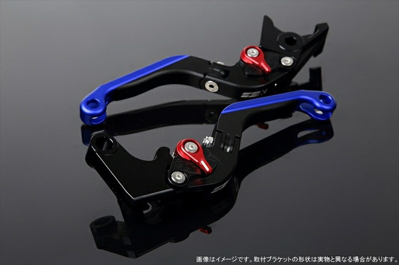ハンドルエスエスケイ スピードラ アジャストレバー 可倒延長式 Mブラック/Mレッド/MブルーZX-6R 07-17 ZX-10R 06-15LVGM027BK-RDBE 4580540606949取寄品